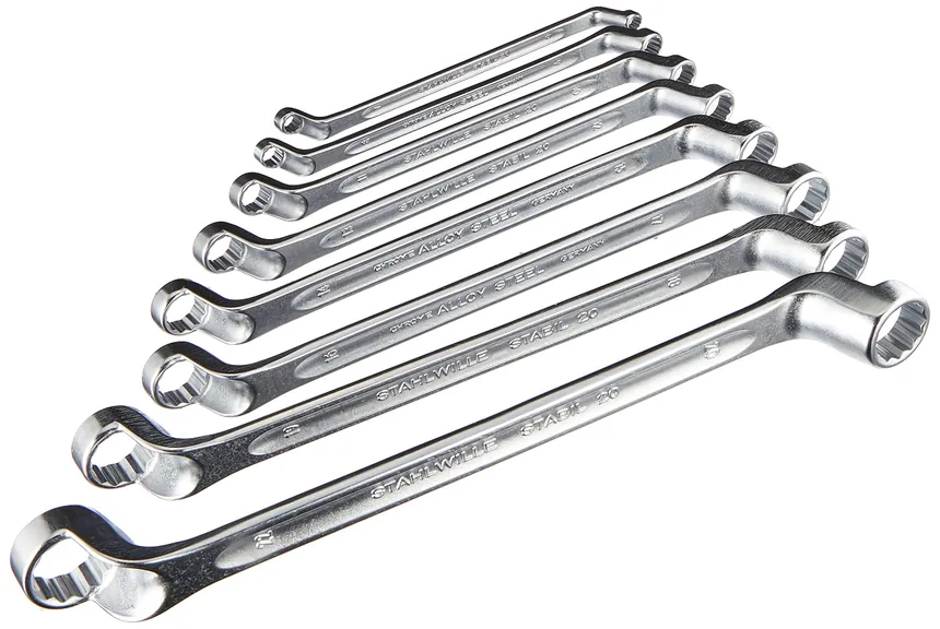 Double End Ring Spanner:20 x 22 - DIN 838/No. 2