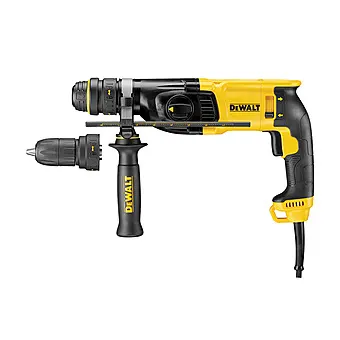 DEWALT Combination Hammer Drill:L Shape/Double Chuck/800W/4-26mm