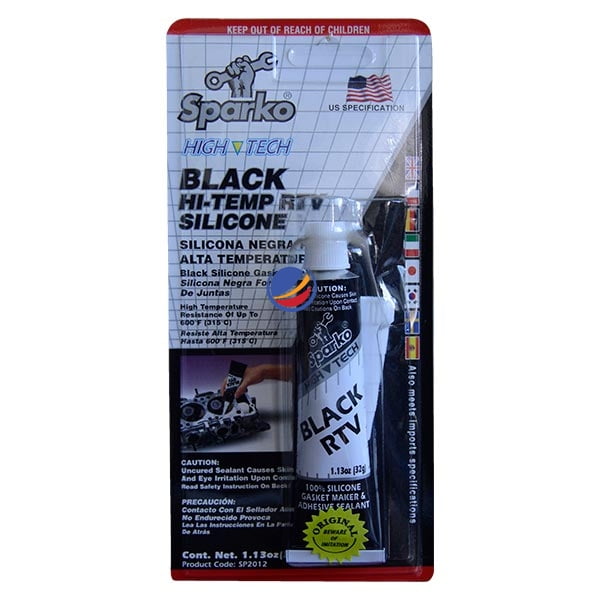 SPARKO Silicone Tube:85g - RTV Black