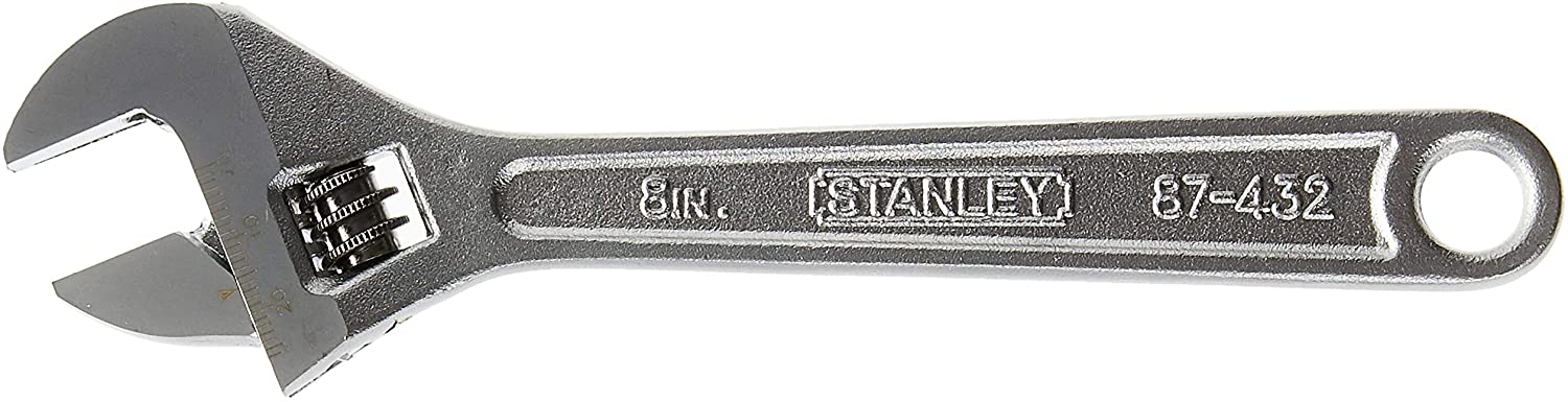 STANLEY Adjustable Wrench:8"/200mm