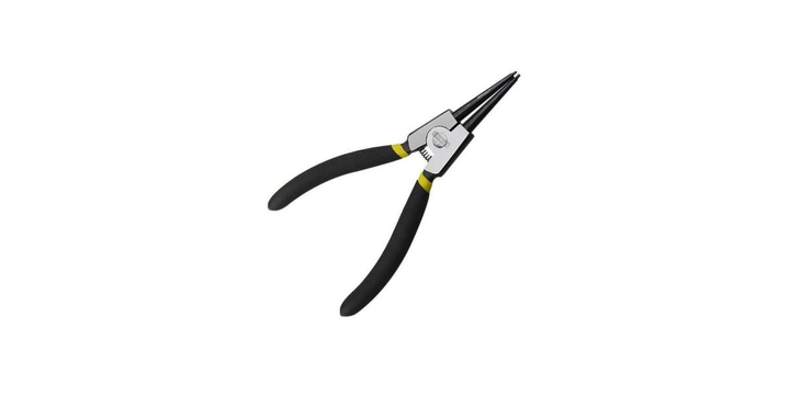 STANLEY External Circlip Straight Nose Pliers:7"/178mm Carbon Steel