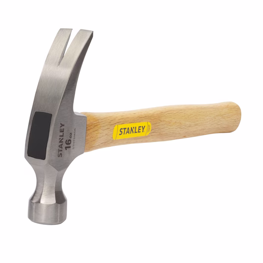 STANLEY Claw Hammer:16oz/450gms - Wooden Handle