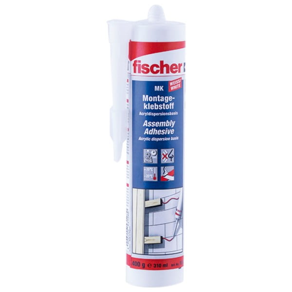 FISCHER Assembly Adhesive MK:MK White 310ml (DE/EN)