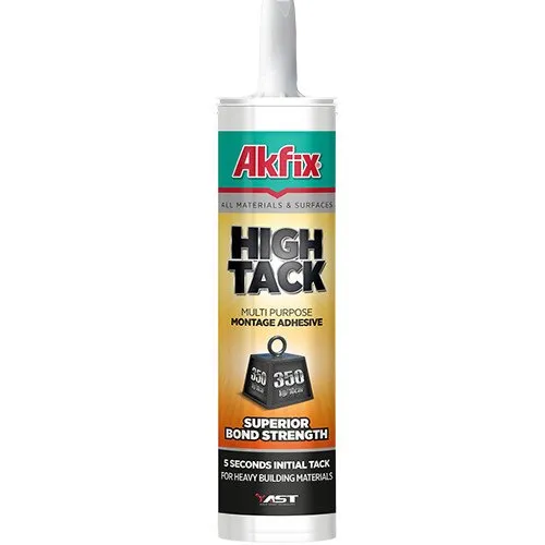 AKFIX HIGH TACK Multi Purpose Montage Adhesive:Superior Bond Strength (350kg / 10cm) 290ml