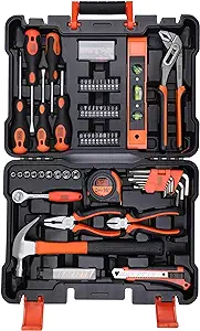 BLACK & DECKER Hand Tool Home Kit:154 pcs Set
