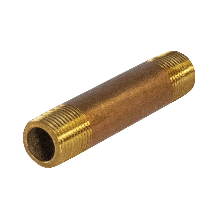 Brass Pipe Nipple:1 1/4" - 1 1/4"