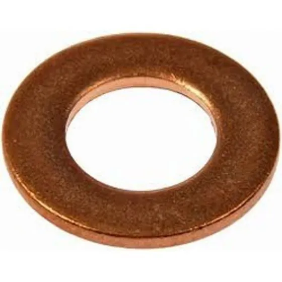 Copper Washer:6mm x 10mm x 1.0mm - DIN 7603A