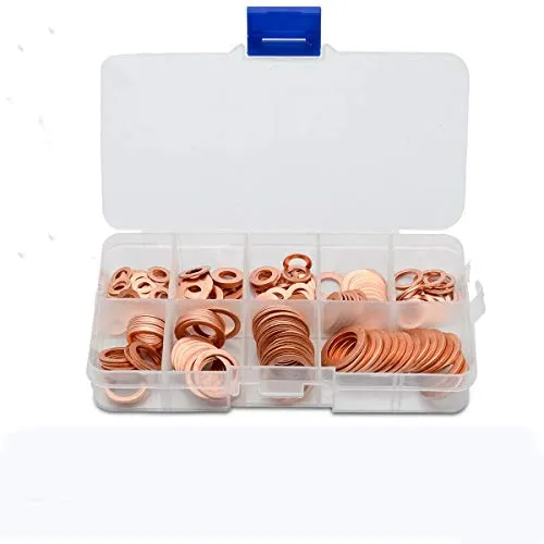 Copper Washers Set:Assorted 150pcs