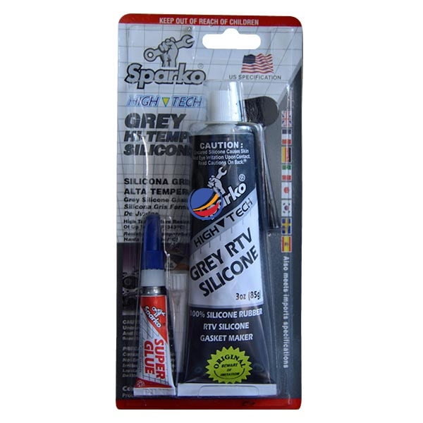 SPARKO Silicone Tube:85g - RTV GREY