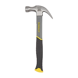 STANLEY Claw Hammer:20oz/570gms/Fibreglass Handle