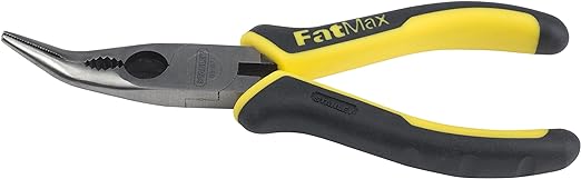 STANLEY External Circlip Bent Nose Pliers:7"/178mm Carbon Steel