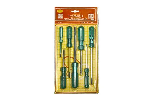 TAPARIA Screw Drive Set:TA1014 7pc in Blister Pack
